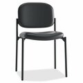 Fine-Line Guest Chair, with o Arms, 21.25 in. x 21 in. x 32.75 in., Lthr- Black FI517157